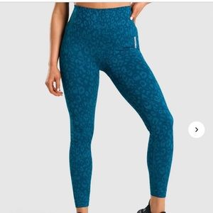 Gymshark Animal Adapt Seamless Leggings - Teal